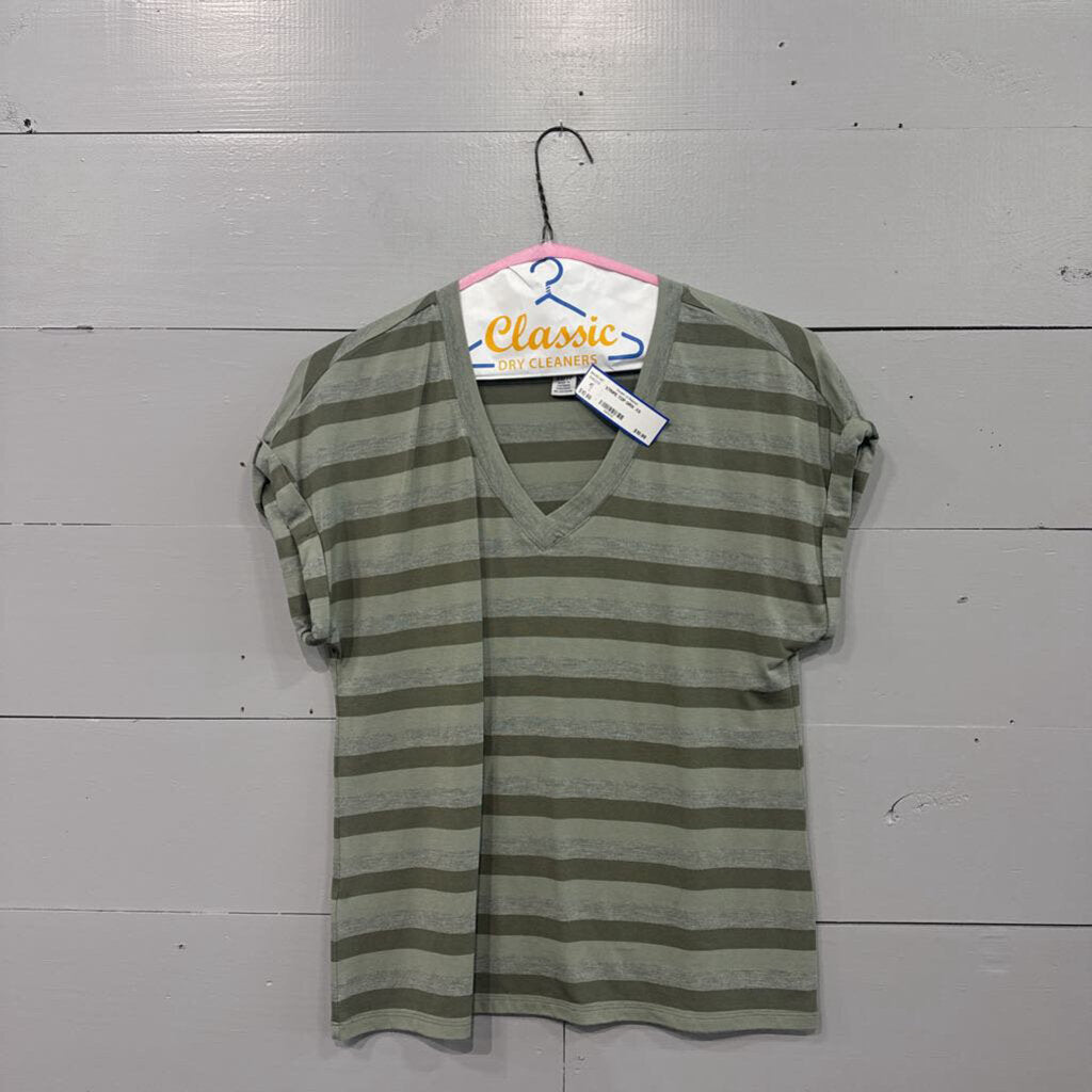 TOMMY BAHAMAS,STRIPE TOP,GRN ,XS