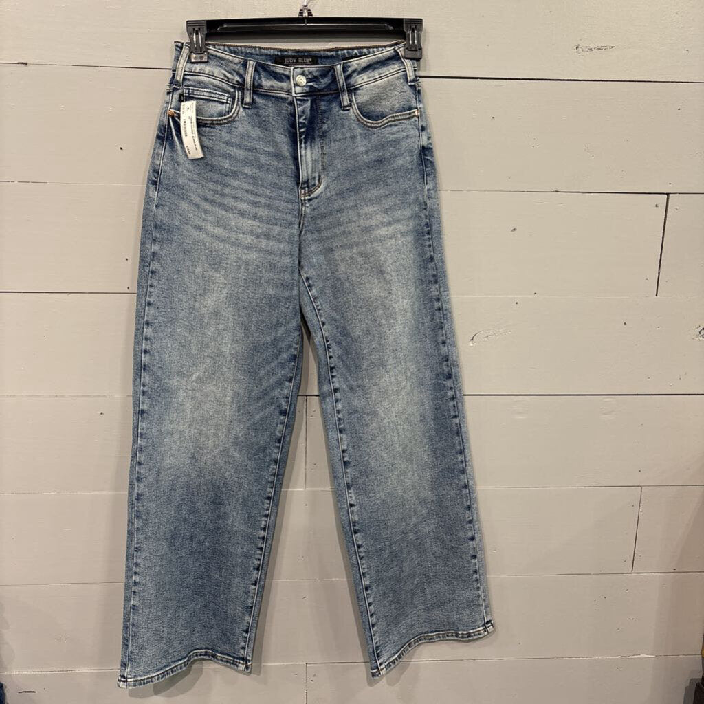 JUDY BLUE,*DENIM BAGGY JEANS,BLUE ,25