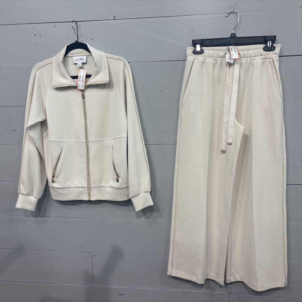JOSEPH RIBKOFF,NEW JR LOUNGE PANT,IVORY GOLD,S/P