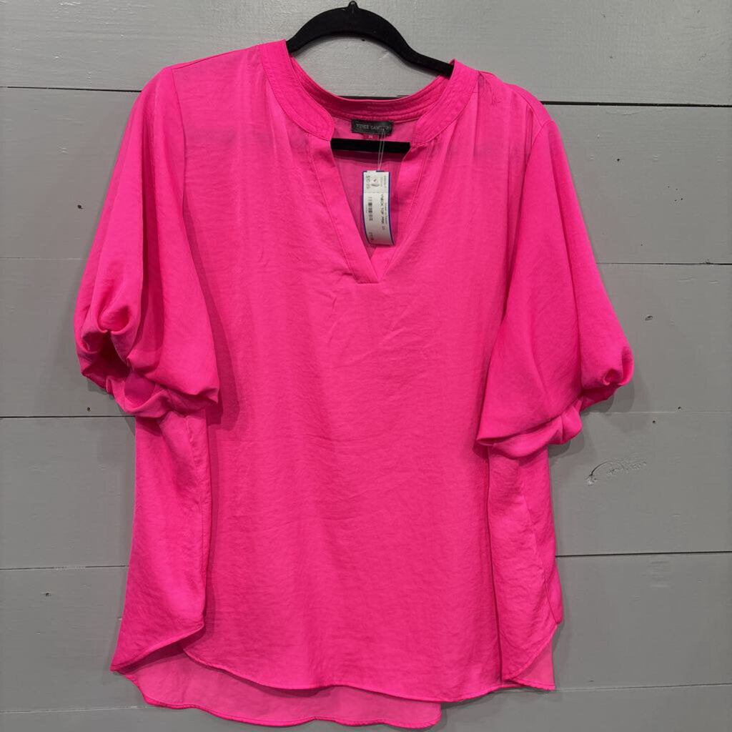 VINCE CAMUTO,VNECK TOP ,PINK ,2X