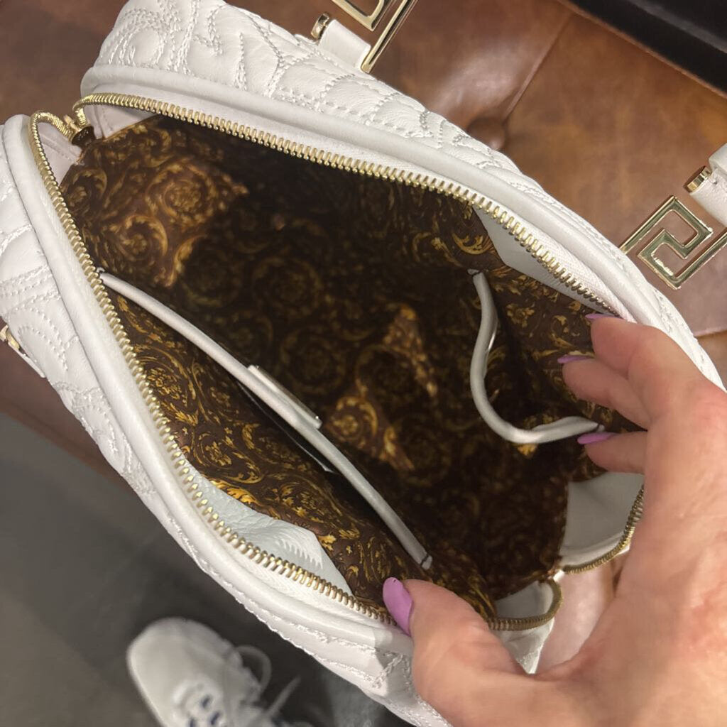 Versace,NEW VERSACE DEMETRA HANDBAG ,WHT