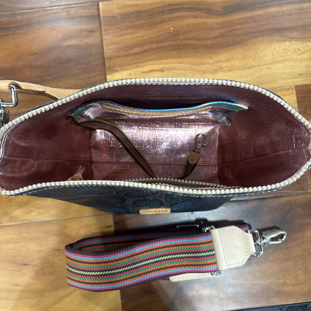 CONSUELA,CONSUELA RATTLER HOBO WITH LONG STRAP RETAIL $195