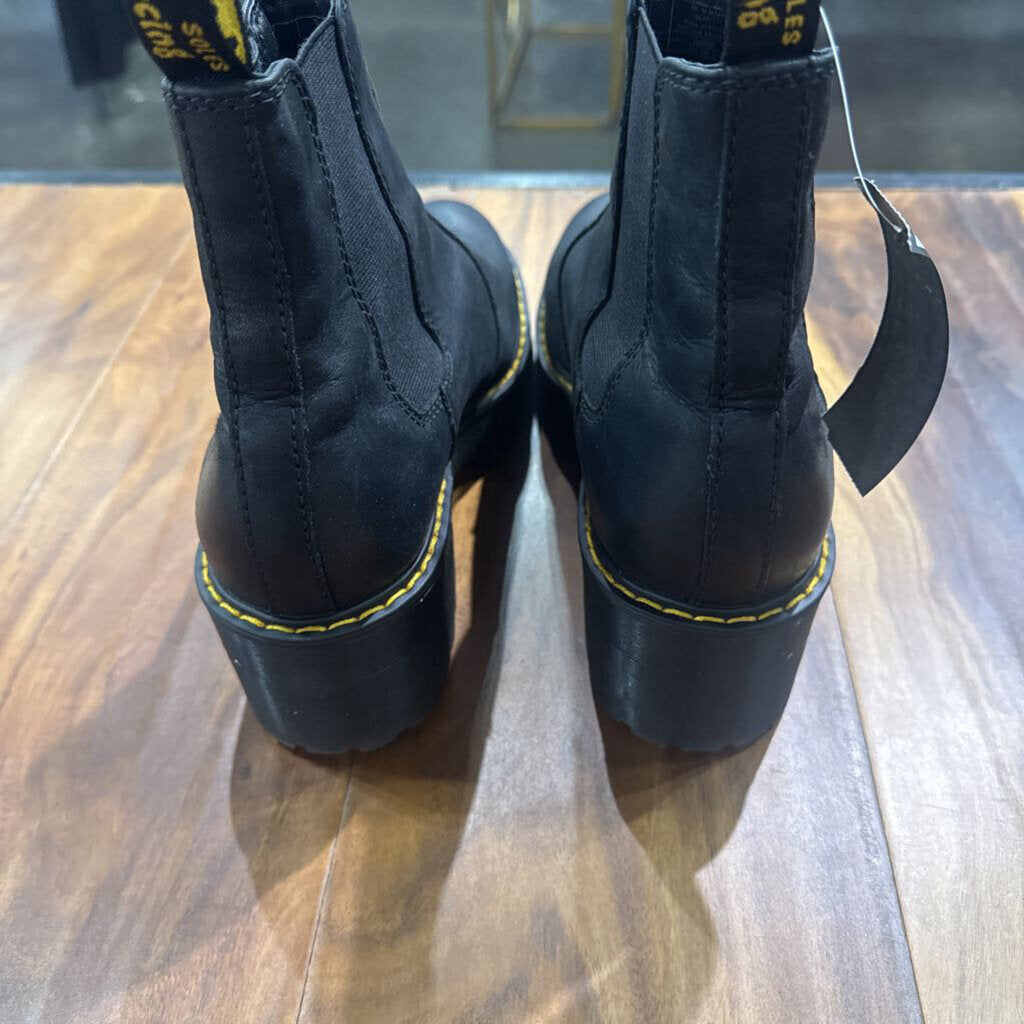 DOC MARTENS,PLATFORM DOC BOOT,BLK ,9