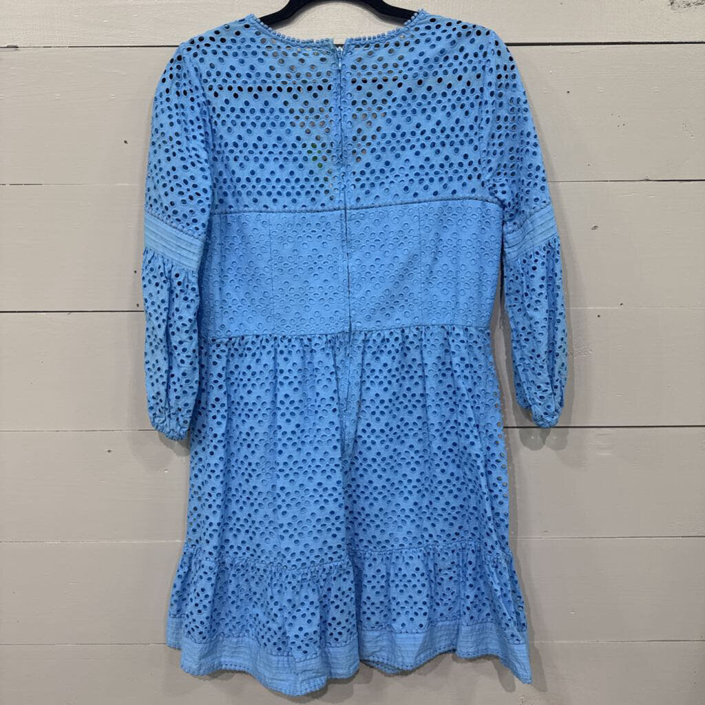 LILLY PULITZER,NWT EYELET DRESS,BLUE ,14