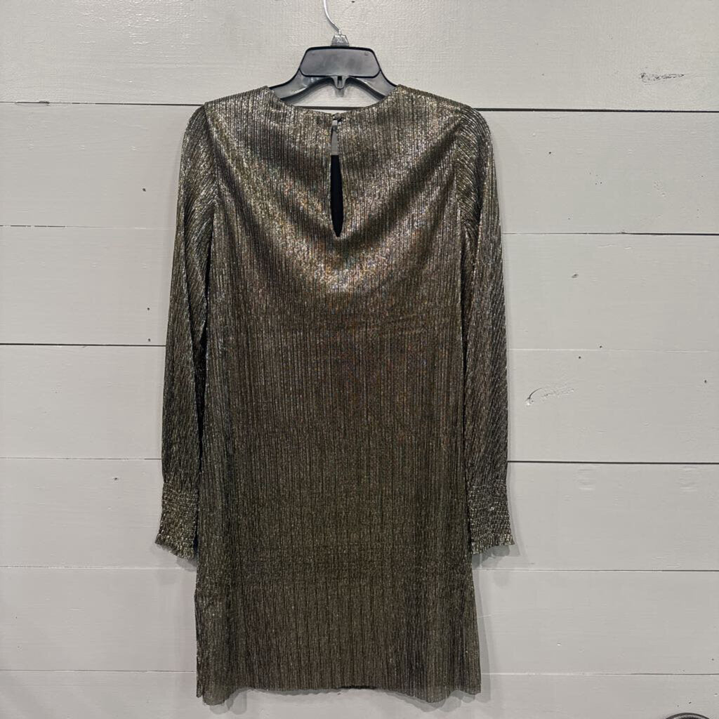BANANA REPUBLIC,SHIMMER DRESS ,BLK GOLD ,4