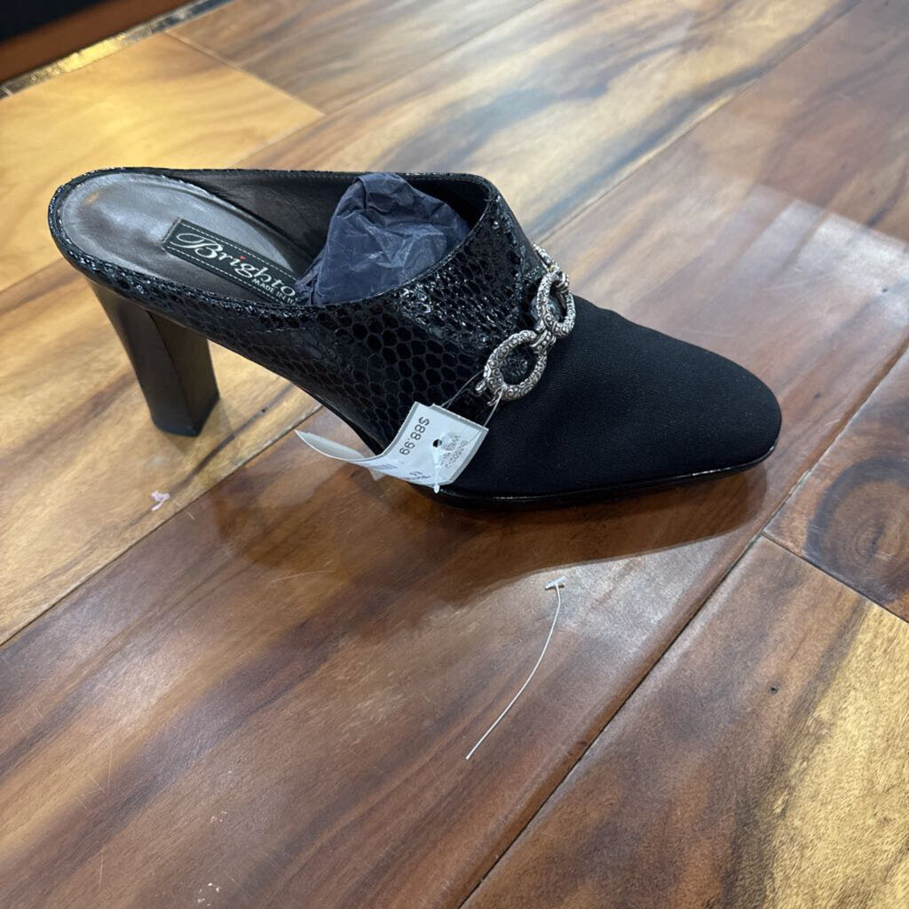 BRIGHTON,*RHYME LUXE SNAKE ,BLK ,8.5