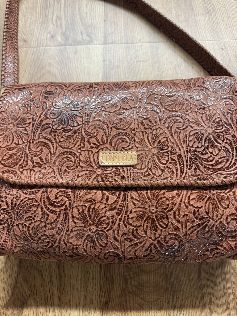 CONSUELA,NWT SALLY CROSSBODY RETAIL $325,BRN