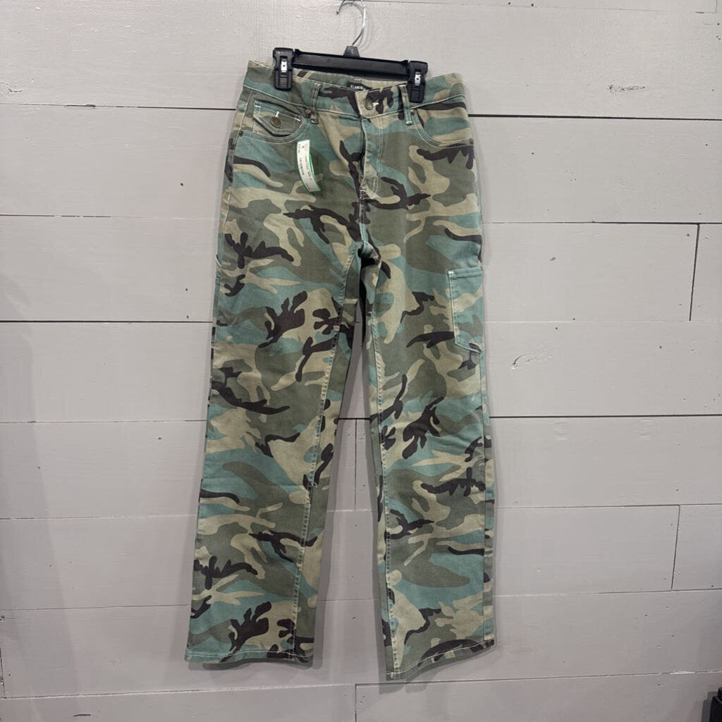 Flamingals,CAMO PANT ,GRN ,27