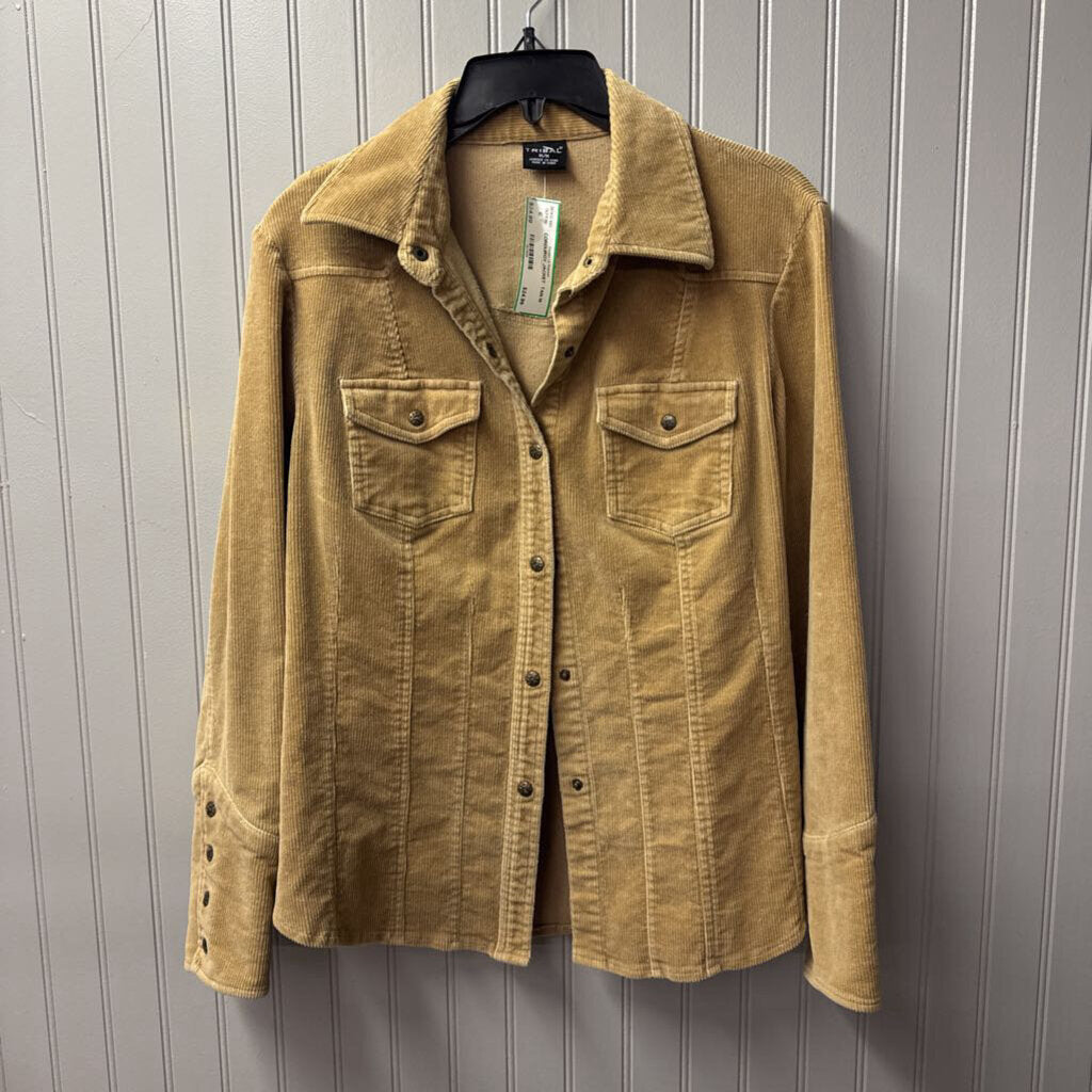 TRIBAL,CORDUROY JACKET ,TAN,M