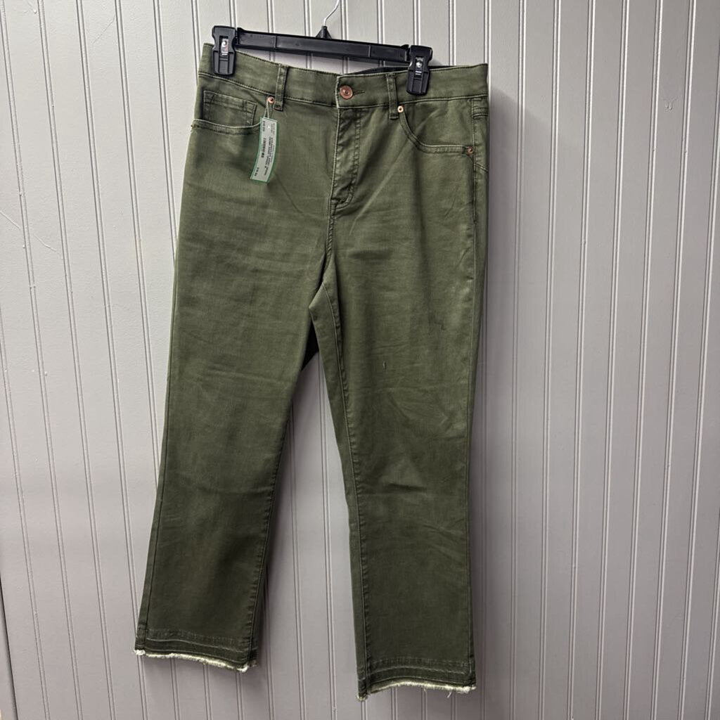 TRIBAL,STRAIGHTLEG ARMY GREEN DENIM,ARMY GREEN,10