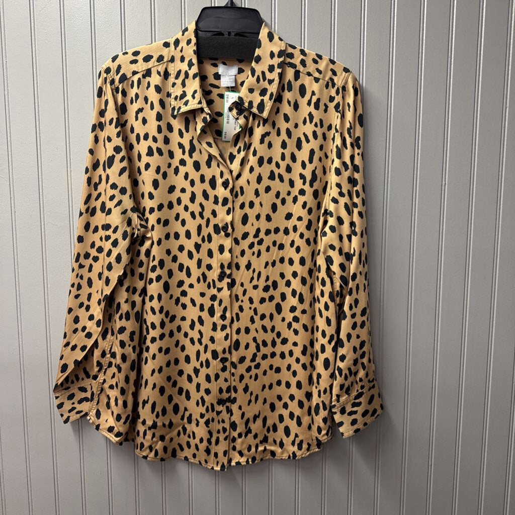 CHICO'S,LSV SPOT PRINT TOP,LEOPARD,3