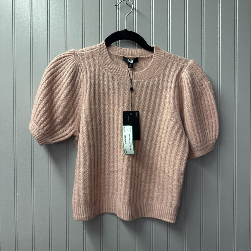 PAIGE,NWT SWEATER TOP ,PINK,S