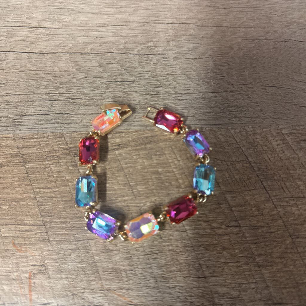 RECTANGLE JEWEL BRACELET*,MULTI