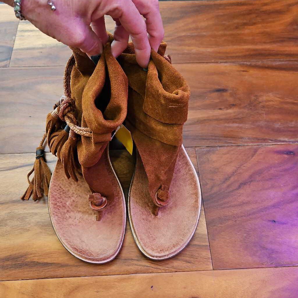 FREE PEOPLE,FP SUEDE ,BROWN,38