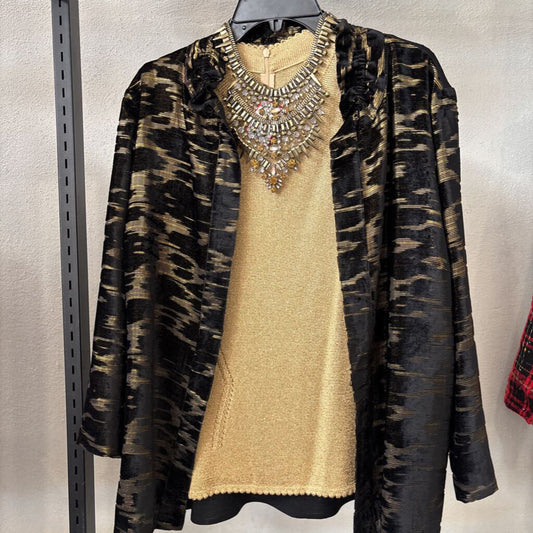 ST JOHN VEST,GOLD ,L