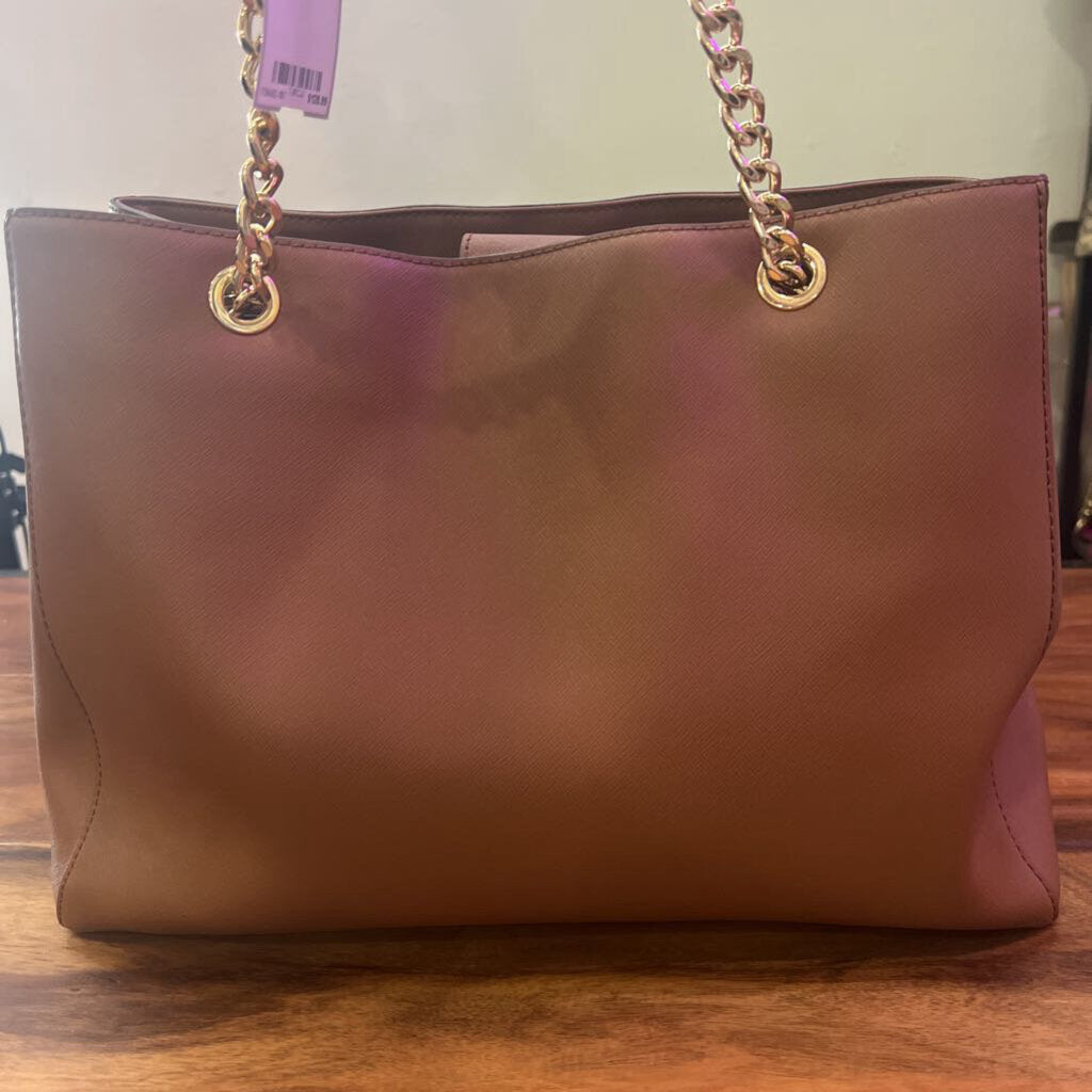 MICHAEL KORS,PATTERN LARGE TOTE,CAMEL