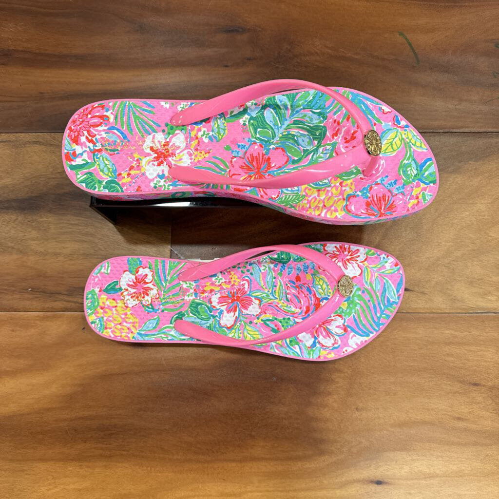 LILLY PULITZER,LP FLIP FLOP,MULTI,11