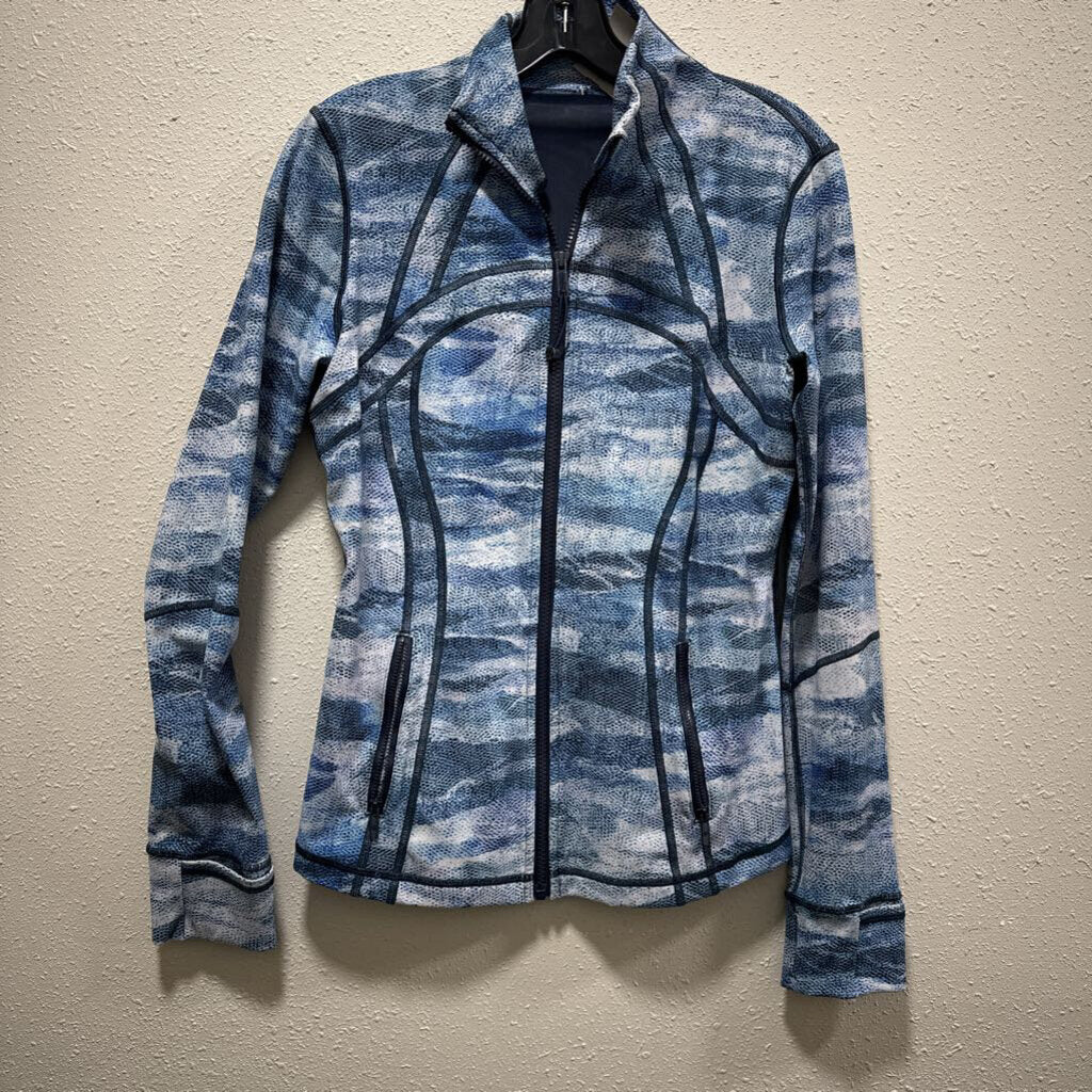 LULULEMON,LULU FULL ZIP,BLUE,10