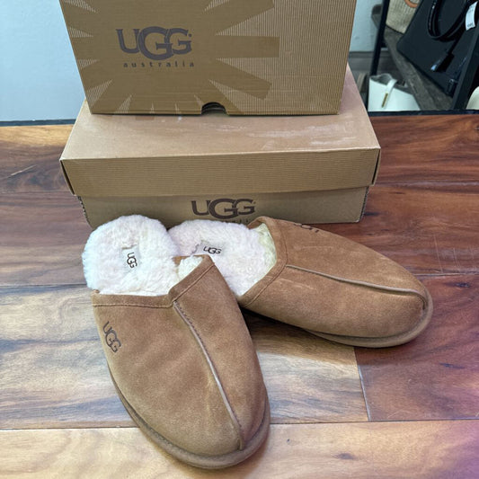 UGG,UGG SLIPPER,TAN,11