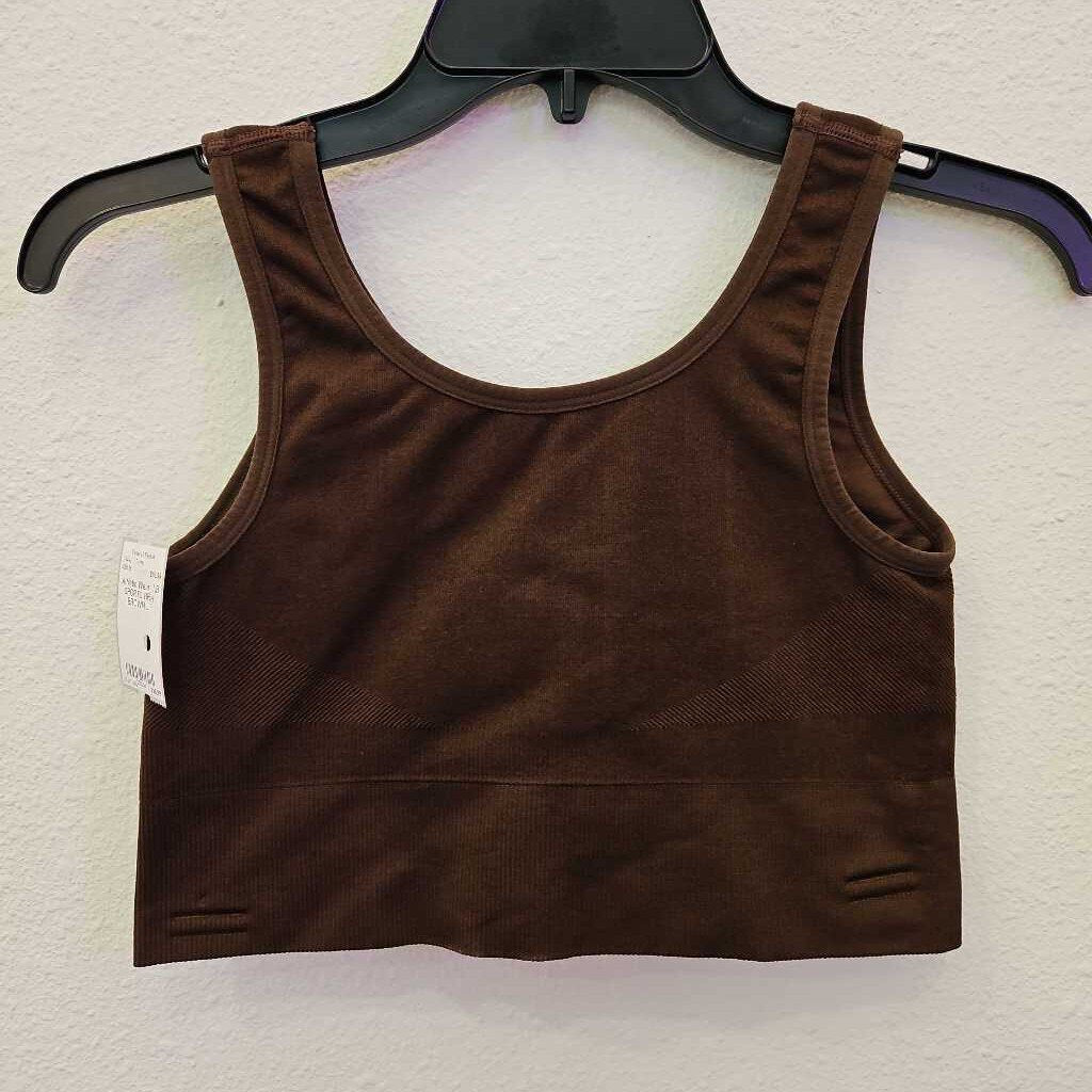 NEW BALANCE,NB SPORTS BRA,BROWN,L