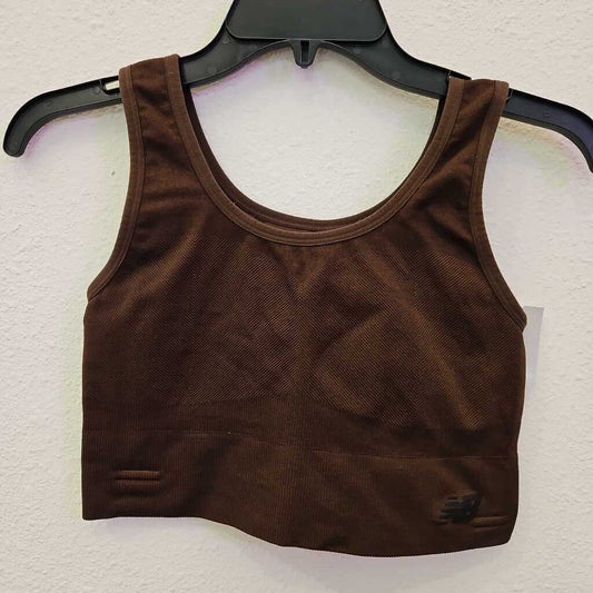 NEW BALANCE,NB SPORTS BRA,BROWN,L