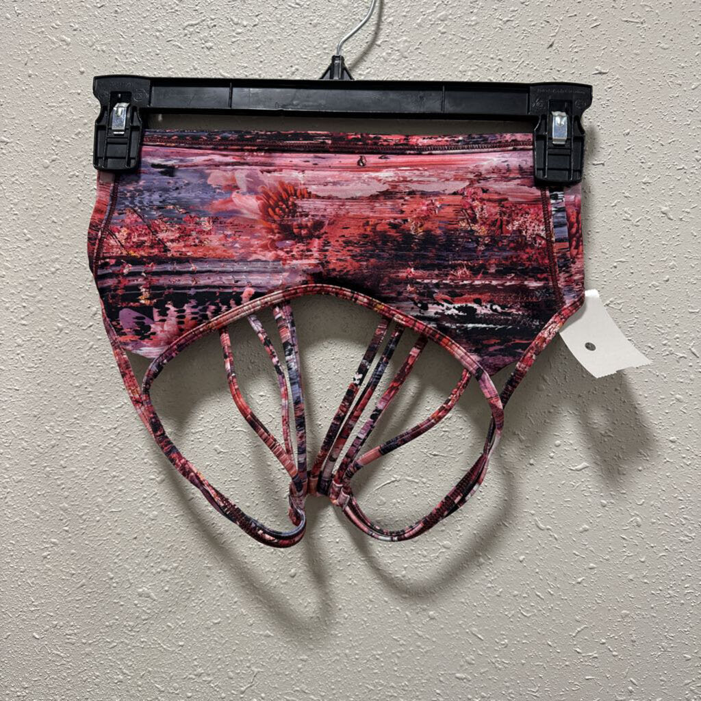 LULU SPORTS BRA,PURP/RED,XXS