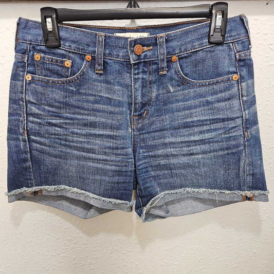 MADEWELL,MADEWELL DENIM SHORT,BLUE,24