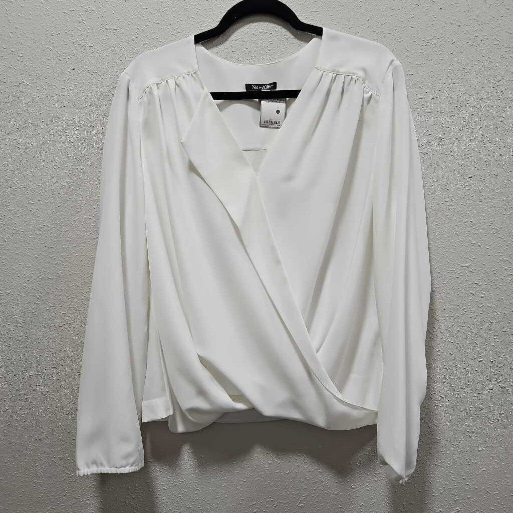 LONGSLVE SHEER LS ,WHT ,XL