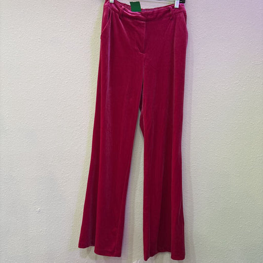 SKIES ARE BLUE,VELVET PANT,PINK,S