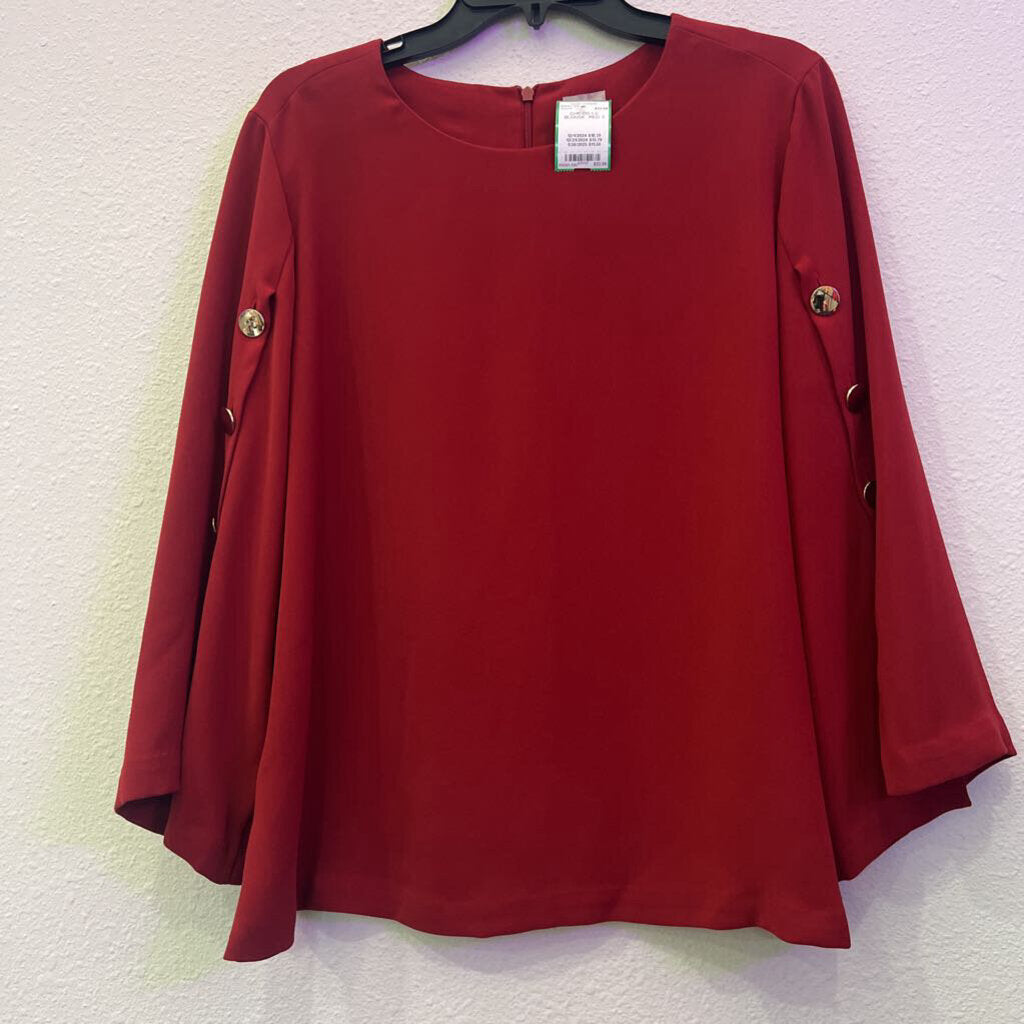 CHICO'S,CHICOS LS BLOUSE ,RED,2