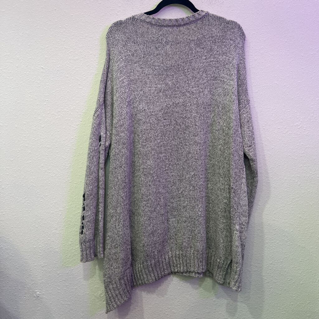 NEON BUDDHA,NB SWEATER W/POCKET,GREY,L