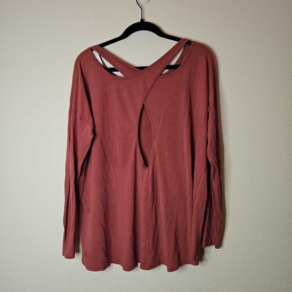 LULULEMON,LONGSLV TOP,MAUVE,L/XL