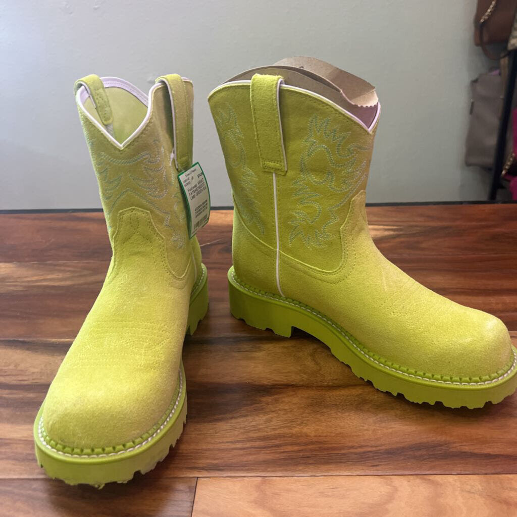 ARIAT,ARIAT FATBABYBOOT,LIME GREEN,8.5
