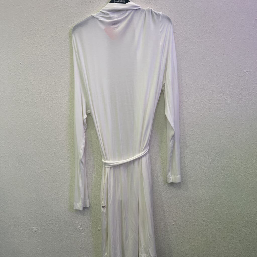 UGG,LONGSLV THIN ROBE ,WHITE,XL