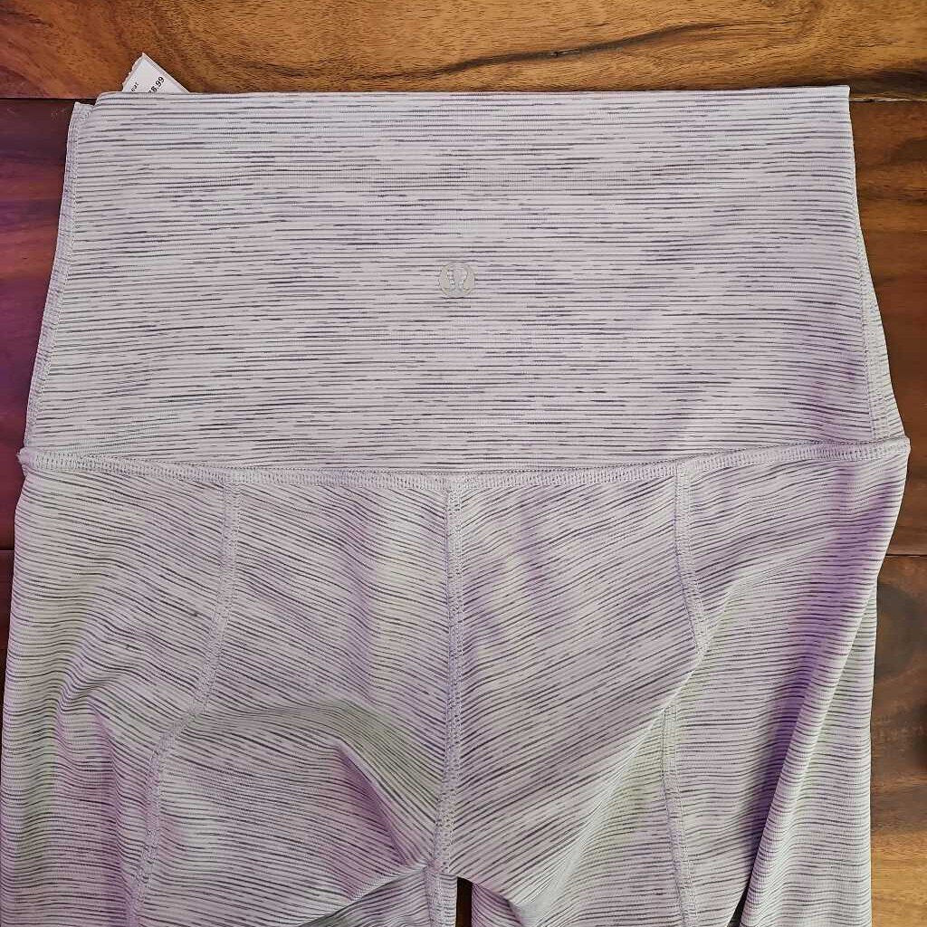 LULULEMON,CROP LEGGING ,GRY ,4