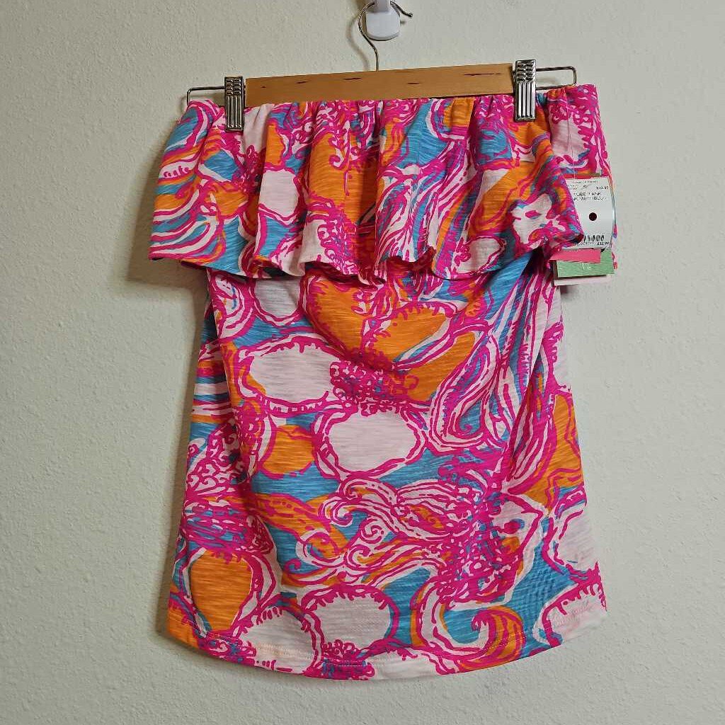 LILLY PULITZER,TUBE TANK,PNK/WHT/BLU,L