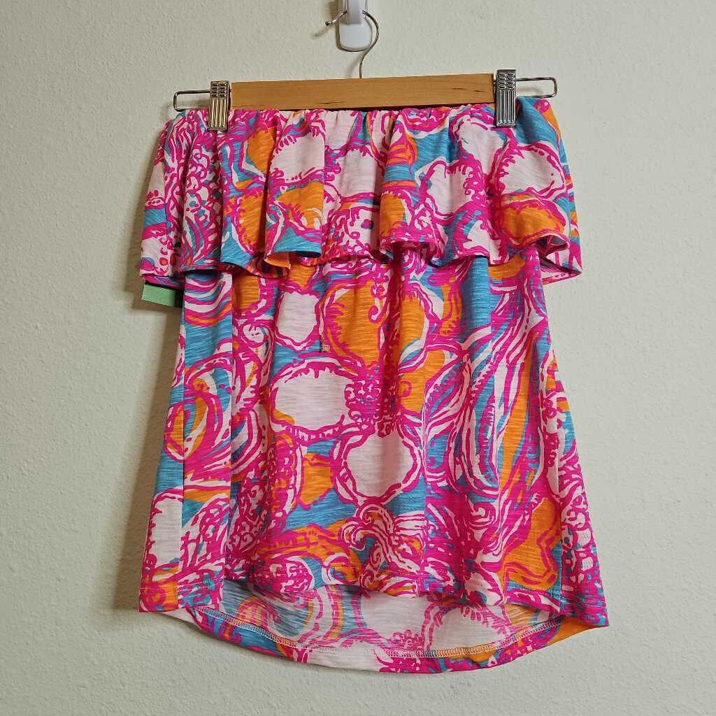 LILLY PULITZER,TUBE TANK,PNK/WHT/BLU,L