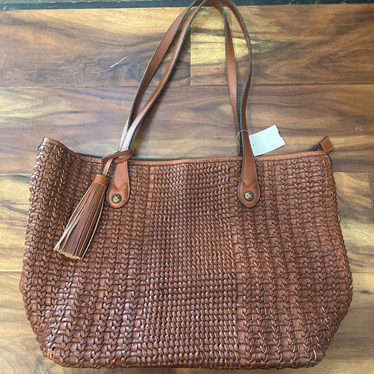 PATRICIA NASH,WOVEN LARGE PURSE,BROWN