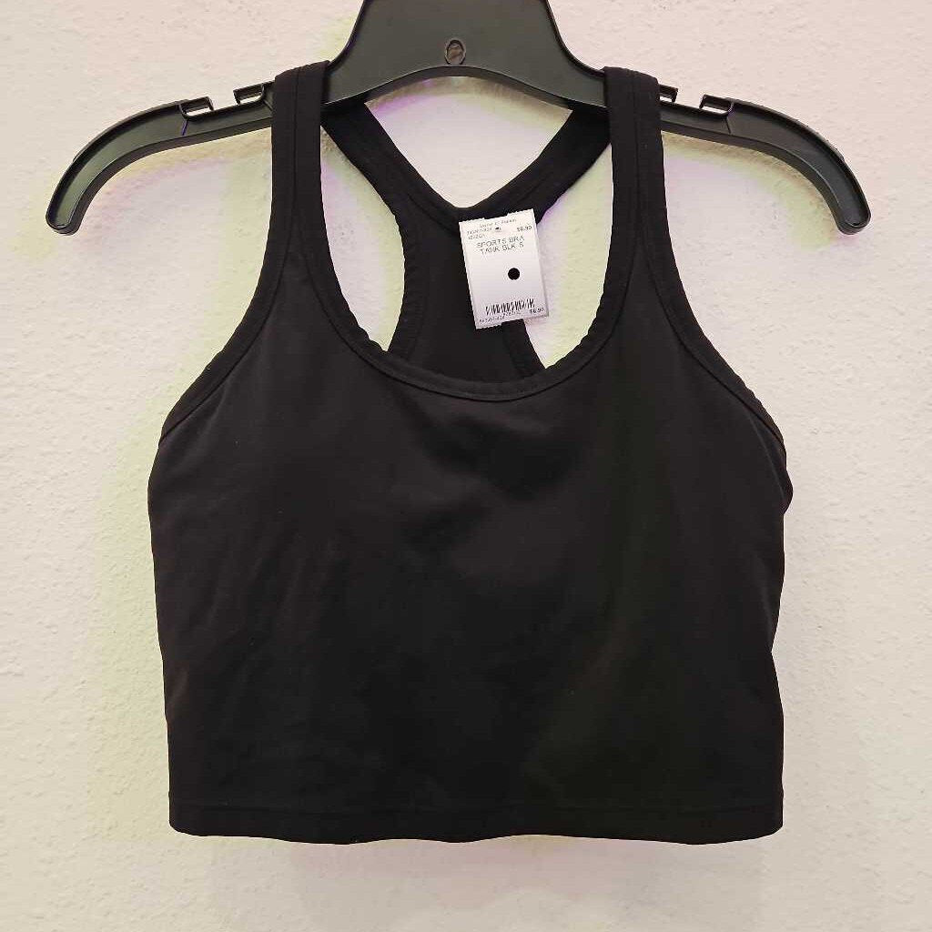 NO BRAND,SPORTS BRA TANK,BLK,S