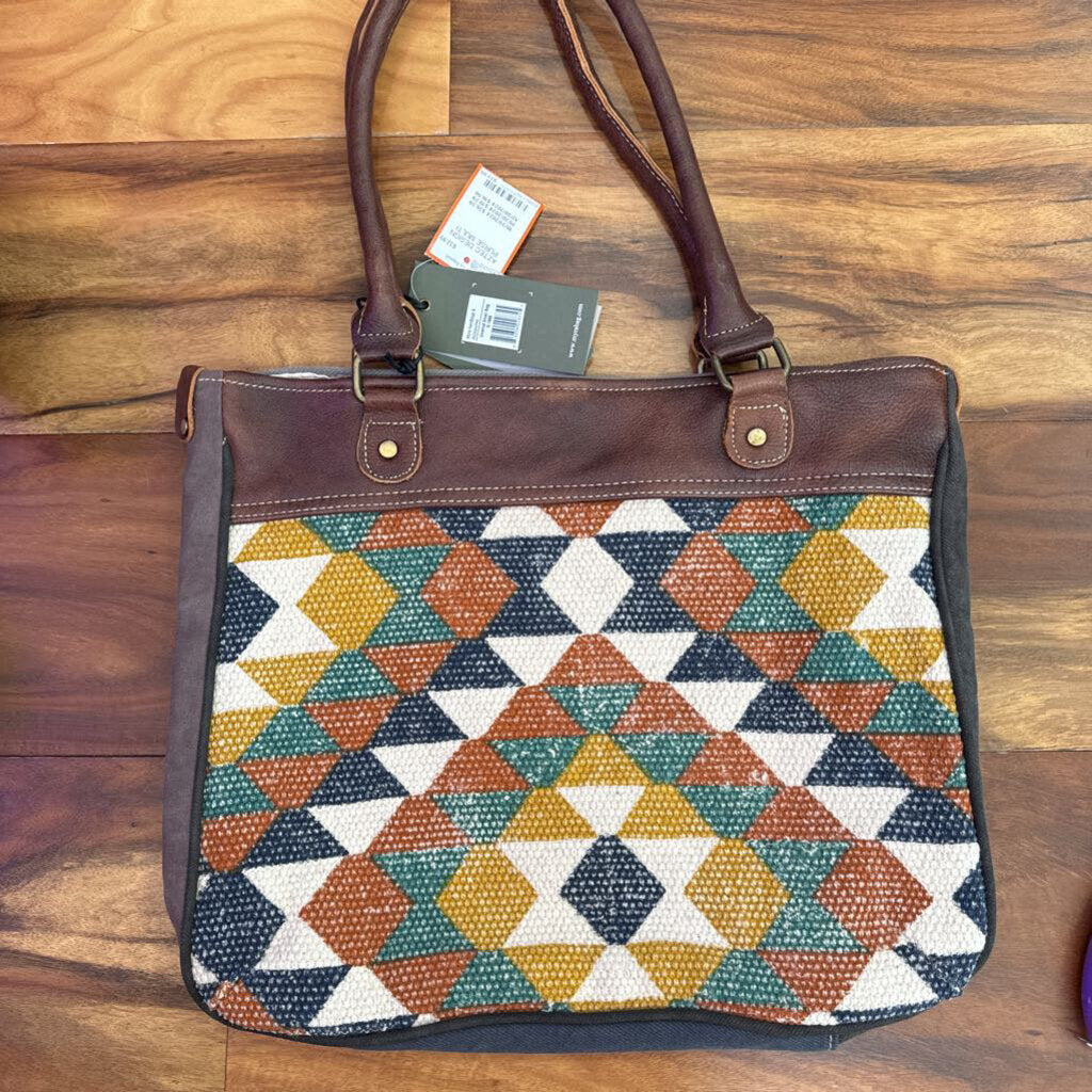 MYRA BAG,AZTEC DESIGN PURSE,MULTI