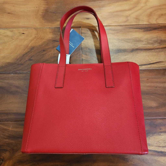 COLE HAAN,SMALL TOTE,RED