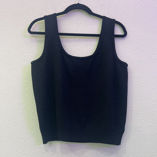 ST. JOHN,TANK TOP,BLACK,L