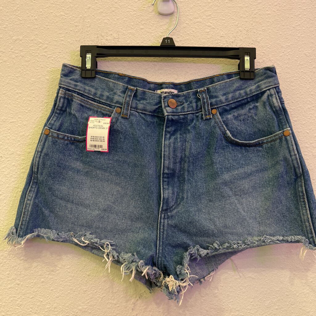 WRANGLER,FESTIVAL SHORTS,DENIM,27