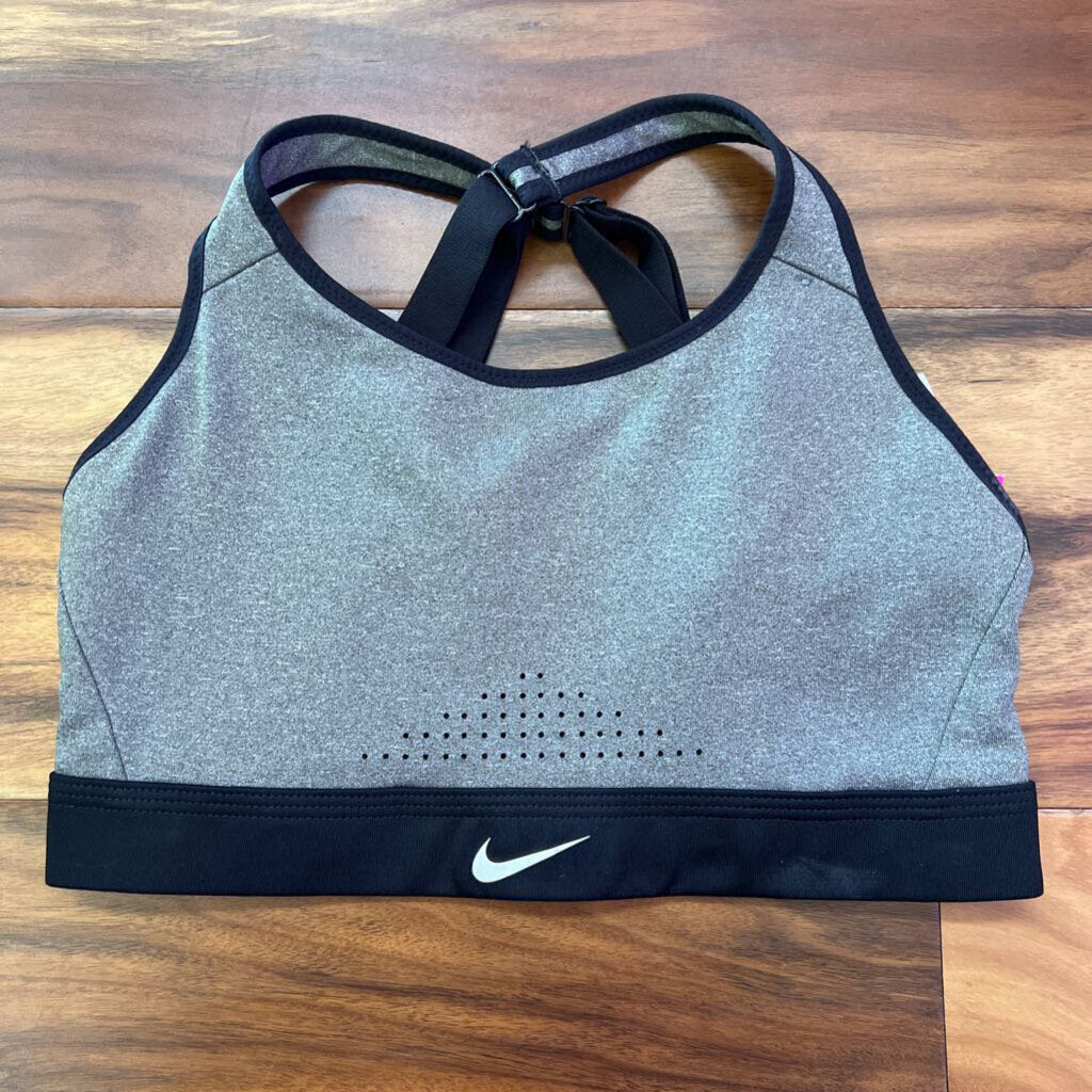 SPORTS BRA,GRAY,S