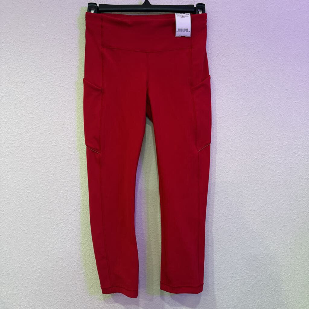 LULULEMON,CROP LEGGING,RED,4