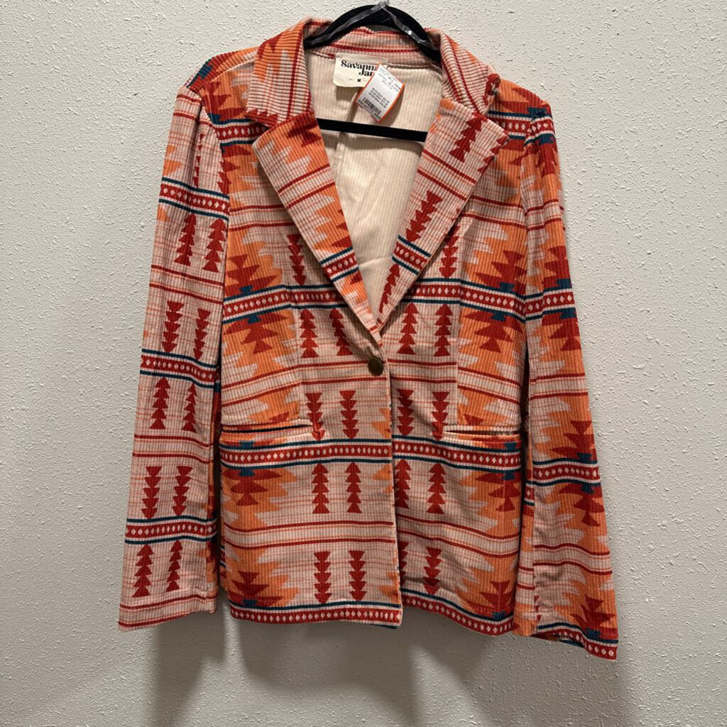 SAVANNA JANE,AZTEC BLAZER,MULTI,M