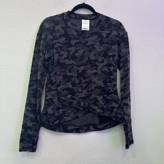 LULULEMON,ACTIVE PULLOVER SWEATER ,CAMO GRY/BLK,6