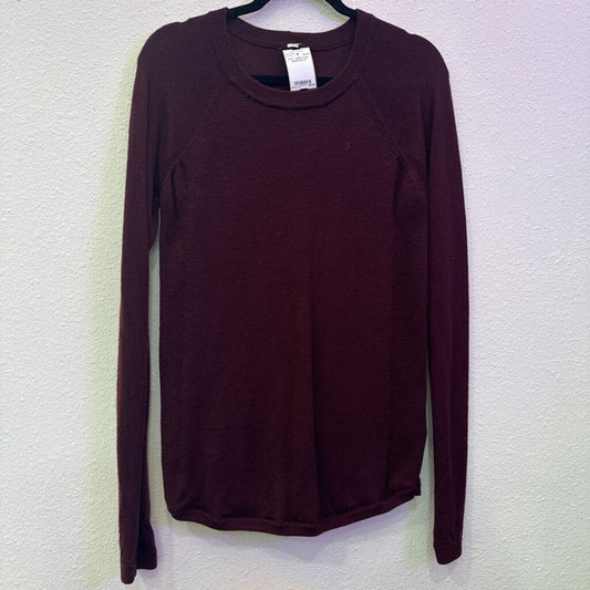 LULULEMON,KNIT SWEATER ,MAROON,6