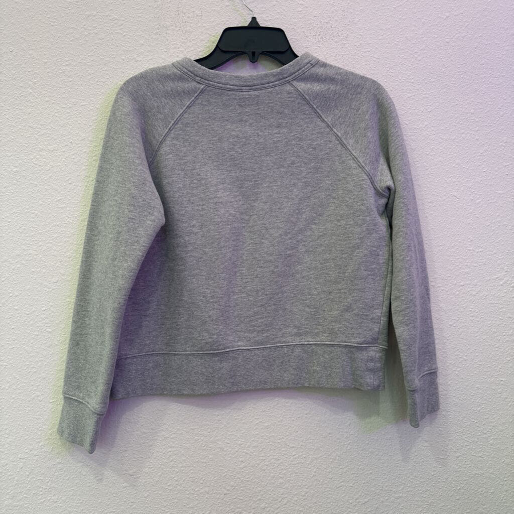 ATHLETA,PULLOVER CROP SWEATER ,GREY,XS