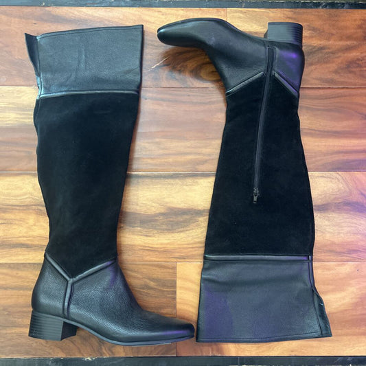 THIGH HIGH BOOTS,BLACK,8.5